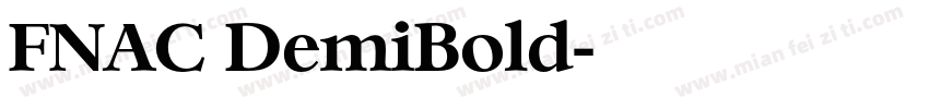 FNAC DemiBold字体转换